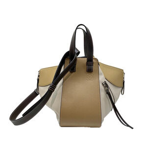 LOEWE Hammock Bag Shoulder Messenger Handbag Beige